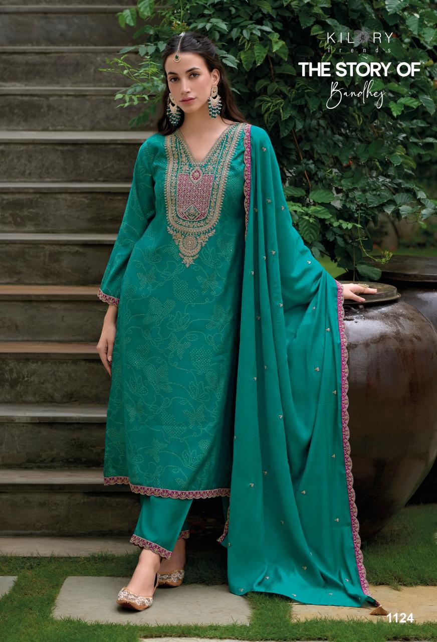 Kilory The Story Of Bandhej work salwar kameez wholesale