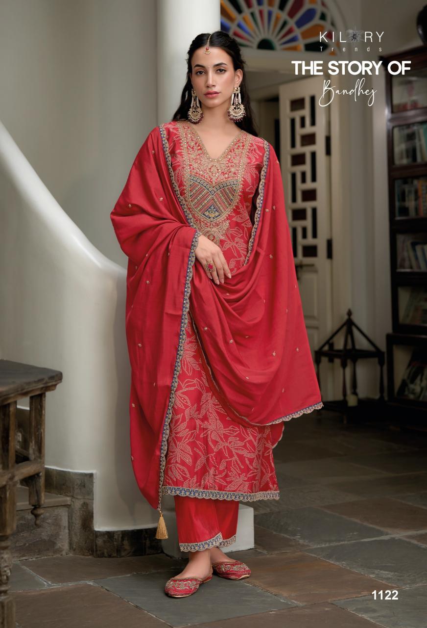 Kilory The Story Of Bandhej work salwar kameez wholesale