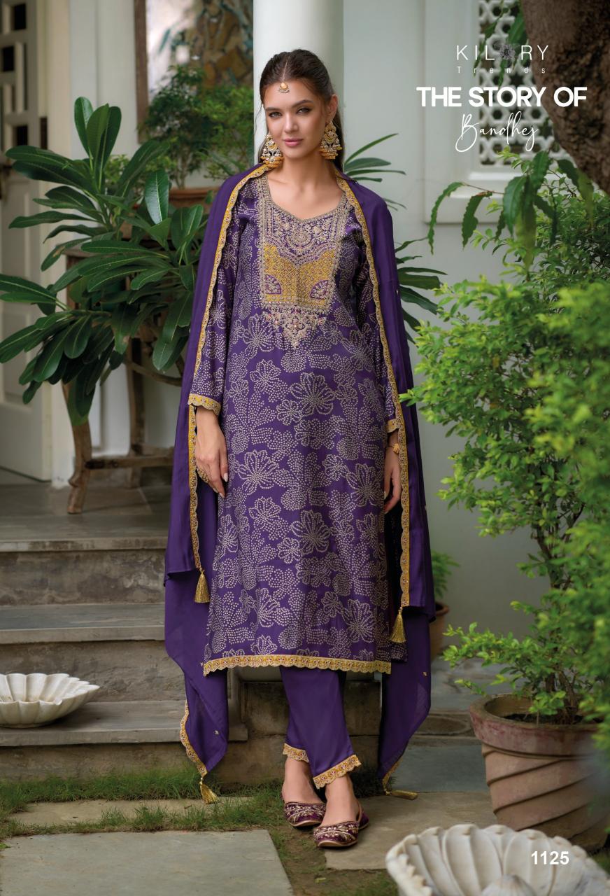 Kilory The Story Of Bandhej work salwar kameez wholesale