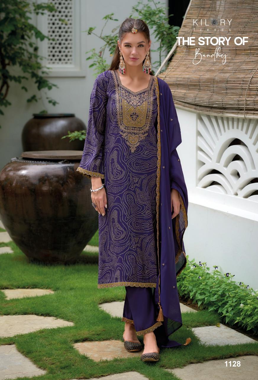 Kilory The Story Of Bandhej work salwar kameez wholesale