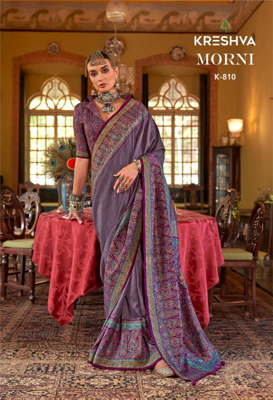 Kreshva Morni Catalog  printed saree manufacturer all over india