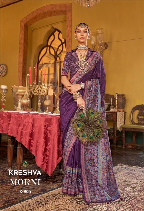 Kreshva Morni Catalog  printed saree manufacturer all over india