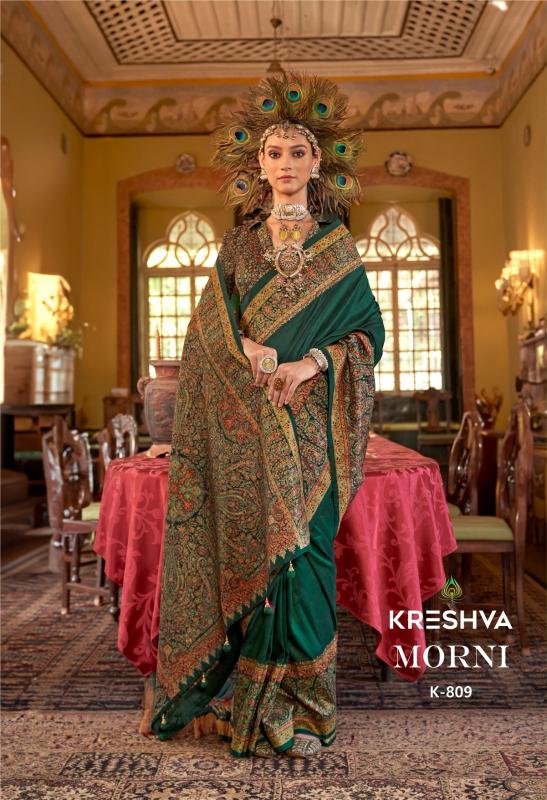 Kreshva Morni Catalog  printed saree manufacturer all over india