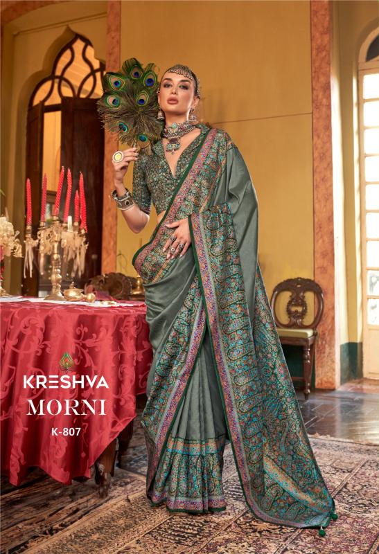 Kreshva Morni Catalog  printed saree manufacturer all over india