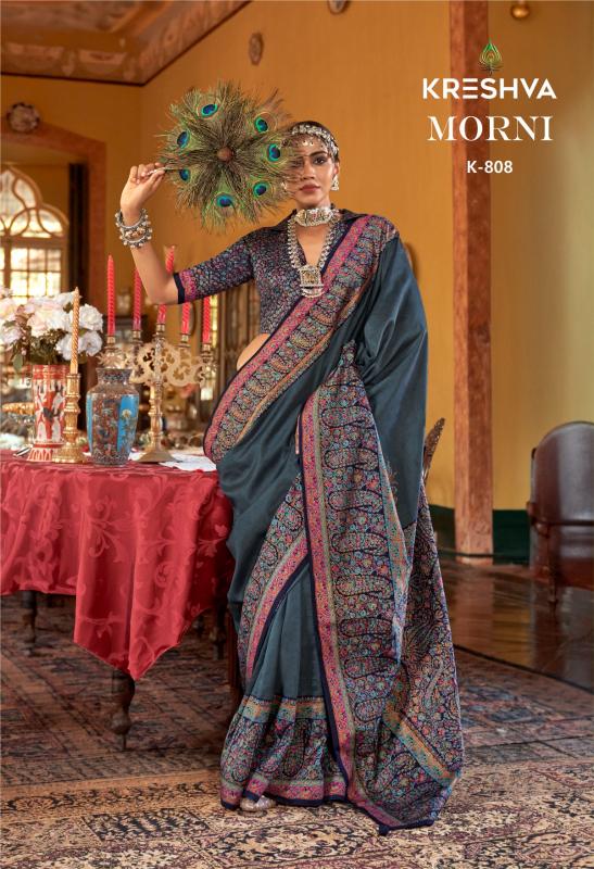 Kreshva Morni Catalog  printed saree manufacturer all over india