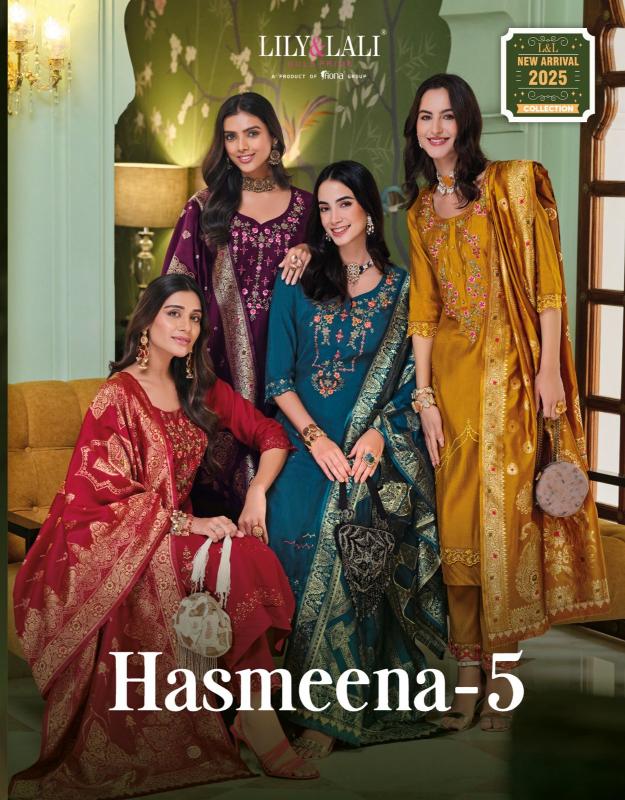 Lily & Lali Hasmeena Vol 5 Catalog branded kurtis name list in india for franchise