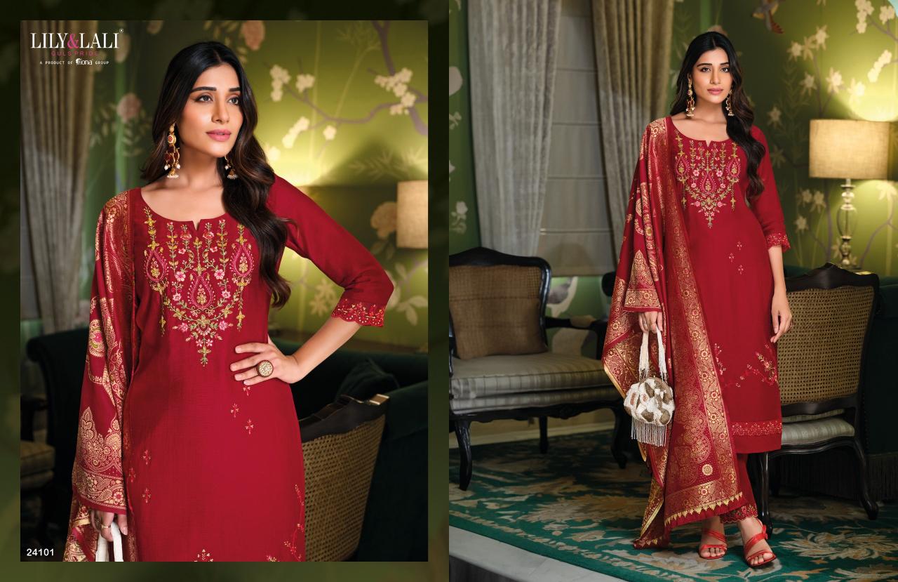 Lily & Lali Hasmeena Vol 5 Catalog branded kurtis name list in india for franchise