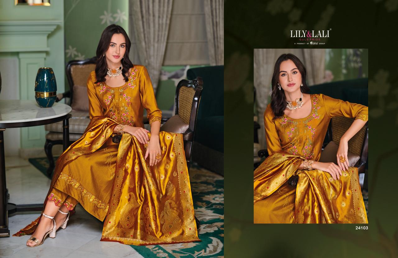 Lily & Lali Hasmeena Vol 5 Catalog branded kurtis name list in india for franchise