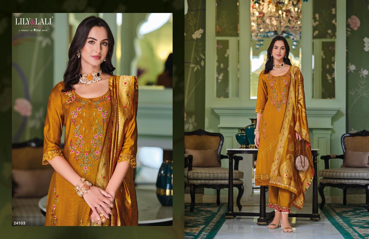 Lily & Lali Hasmeena Vol 5 Catalog branded kurtis name list in india for franchise