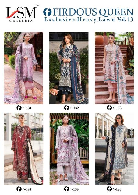 LSM Firdous Queen Vol-13 – Karachi Dress Material - Wholesale Catalog