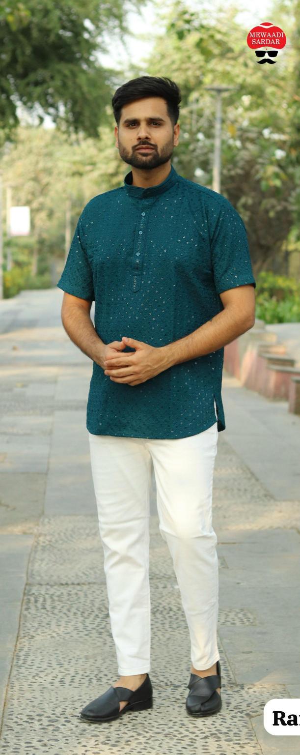 Mewaadi Sardar Chikankari Catalog Rayon Short kurti catalogue ahmedabad