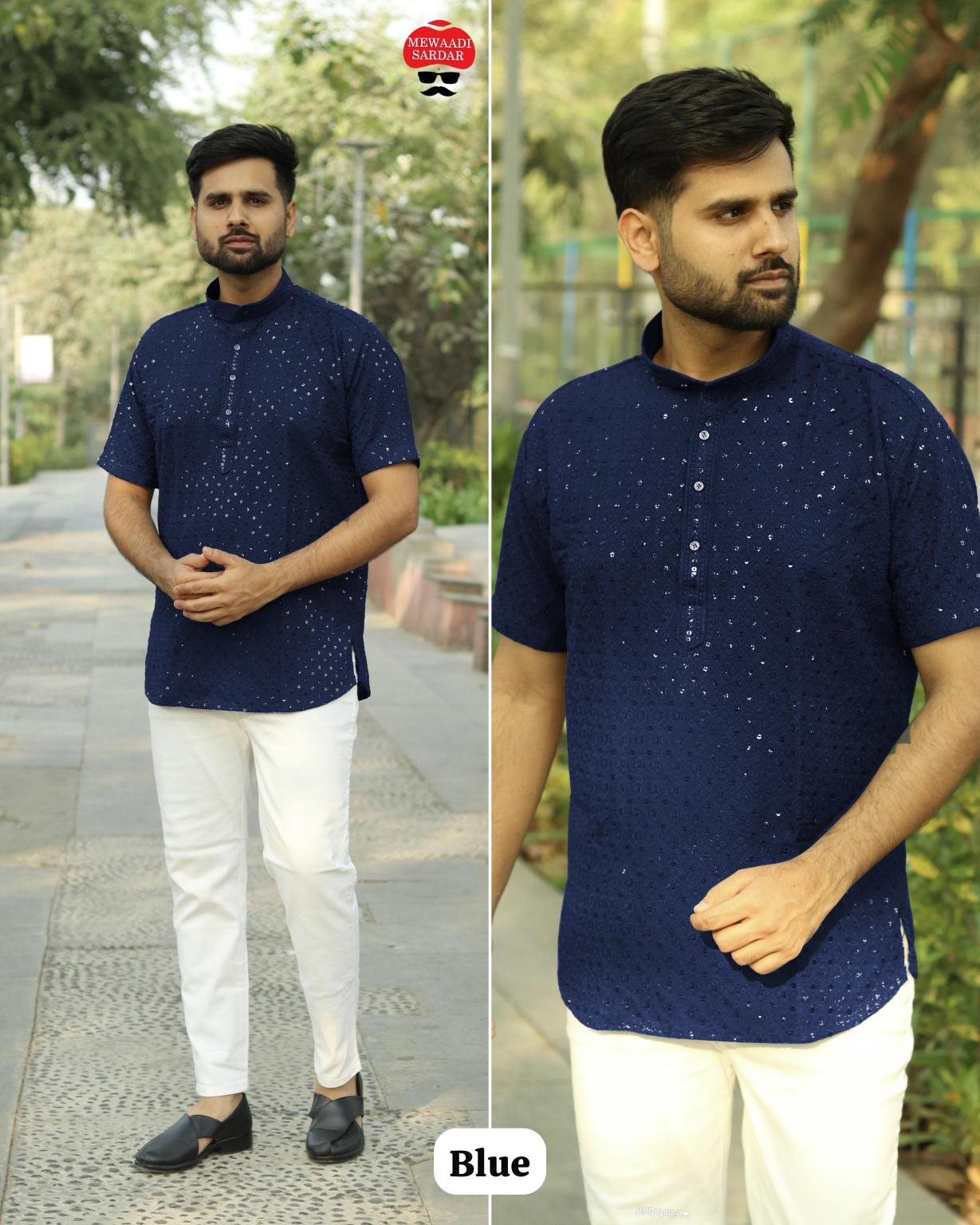 Mewaadi Sardar Chikankari Catalog Rayon Short kurti catalogue ahmedabad