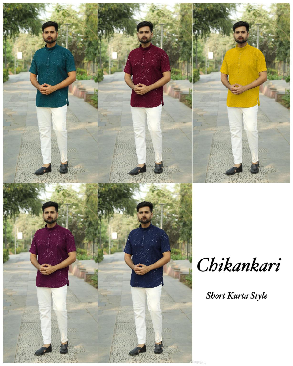 Mewaadi Sardar Chikankari Catalog Rayon Short kurti catalogue ahmedabad