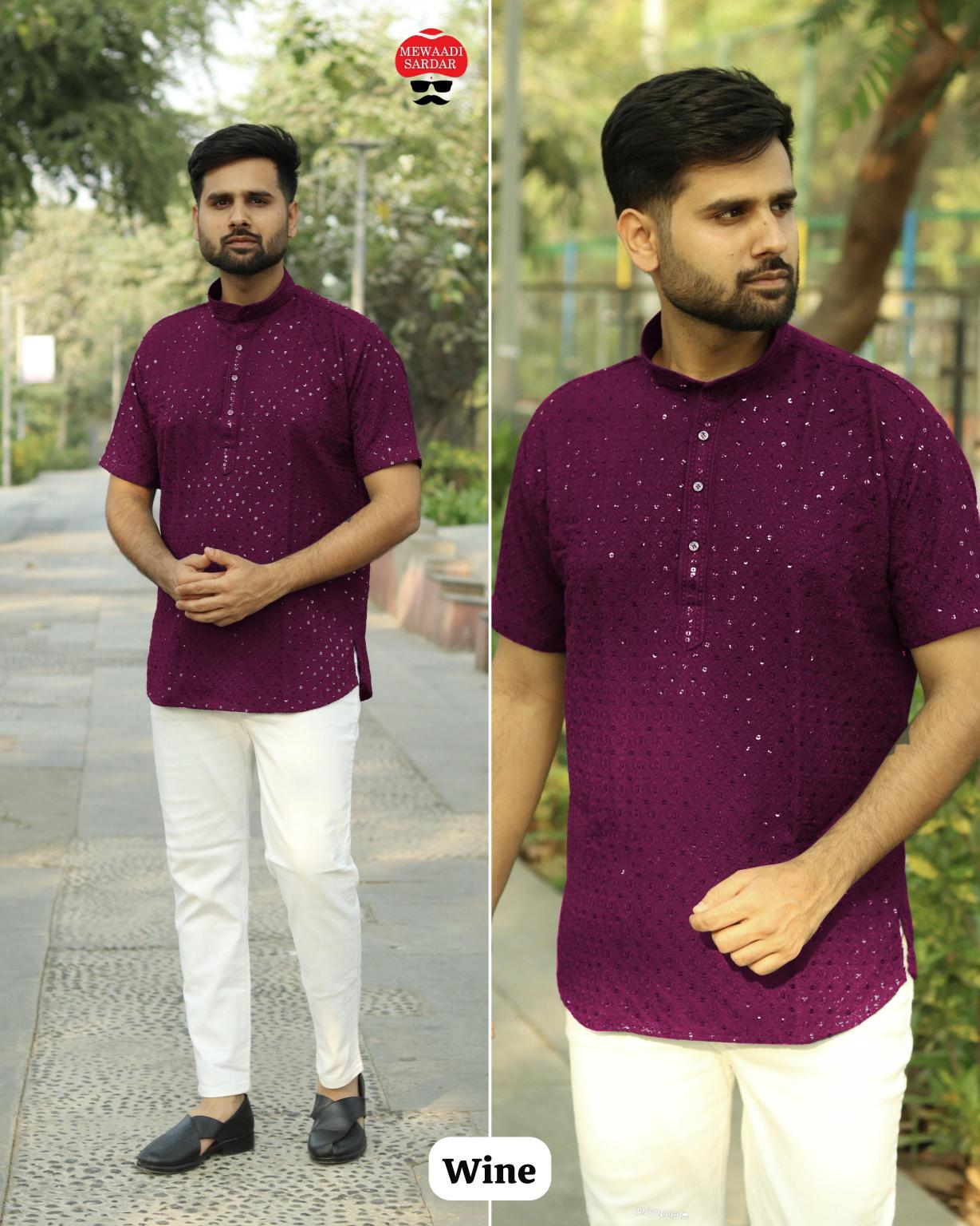 Mewaadi Sardar Chikankari Catalog Rayon Short kurti catalogue ahmedabad