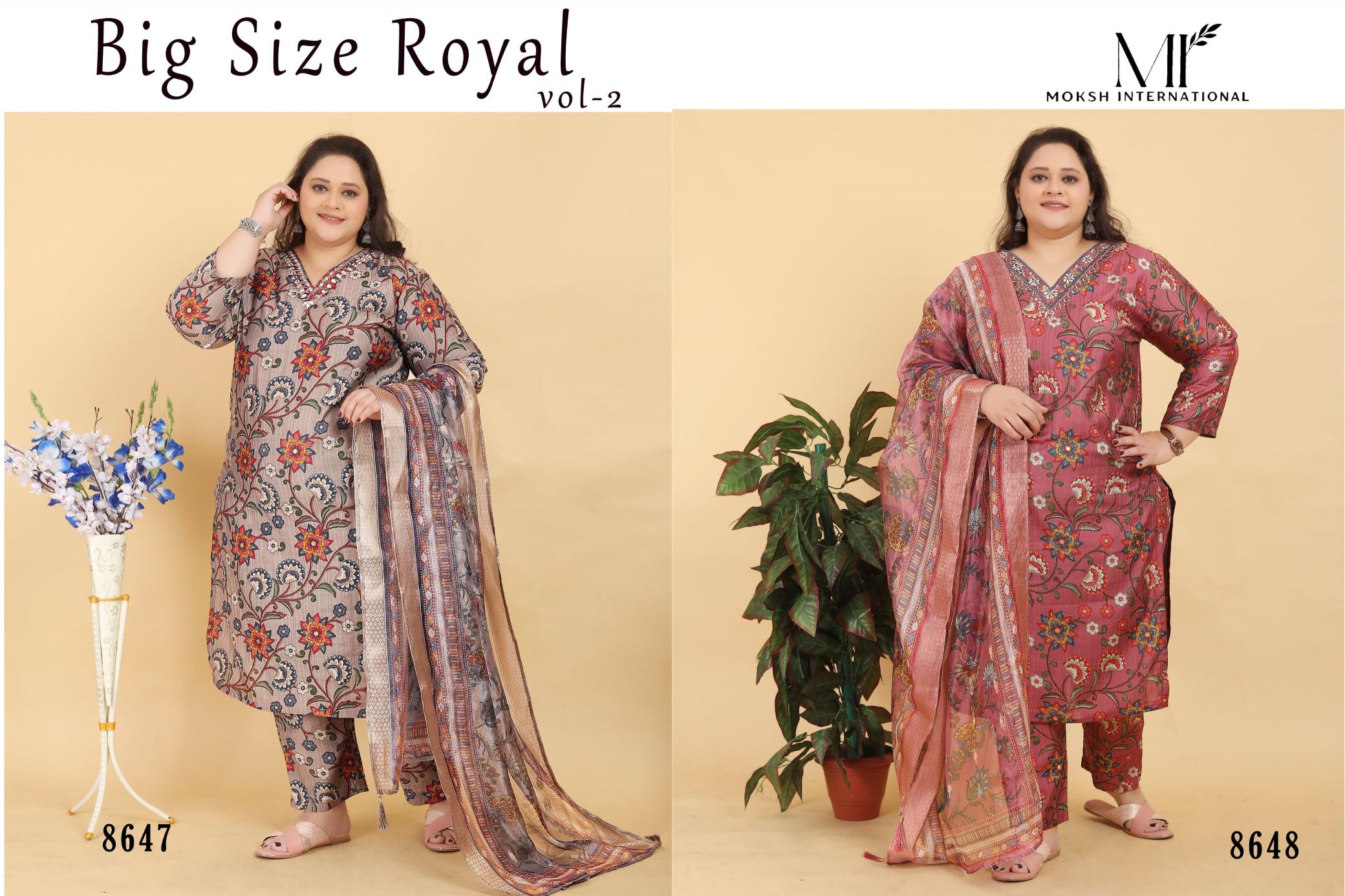 Moksh International Big Size Royal Vol 2 Catalog kurti manufacturing factory in surat