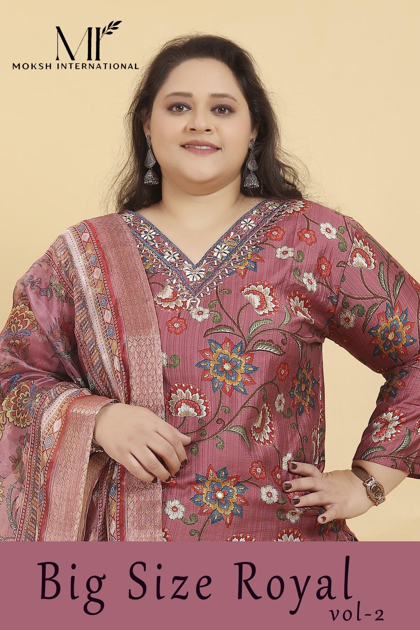 Moksh International Big Size Royal Vol 2 Catalog kurti manufacturing factory in surat