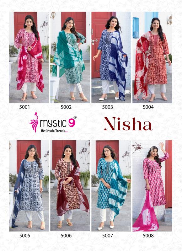Mystic 9 Nisha Vol 5 Catalog Cotton Dobby Kurti Wholesale catalog 