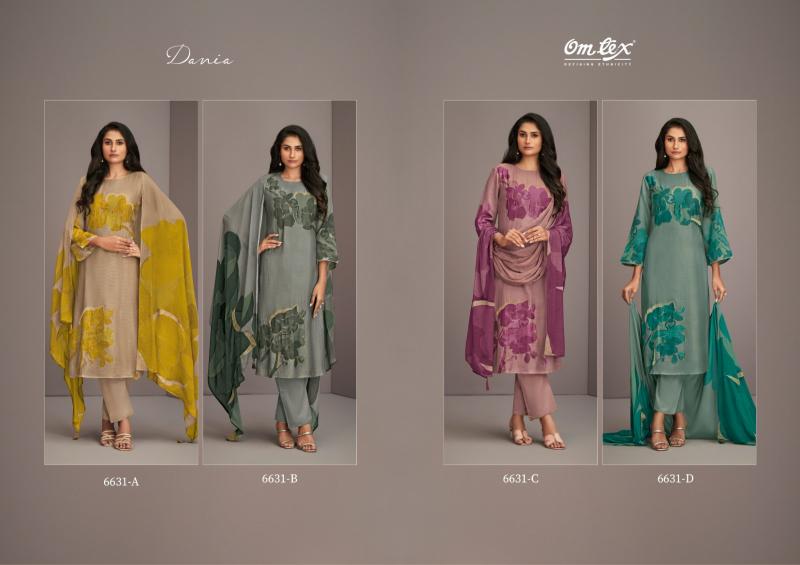 Omtex Dania catalog wholesale unstitched salwar kameez material in bangalore