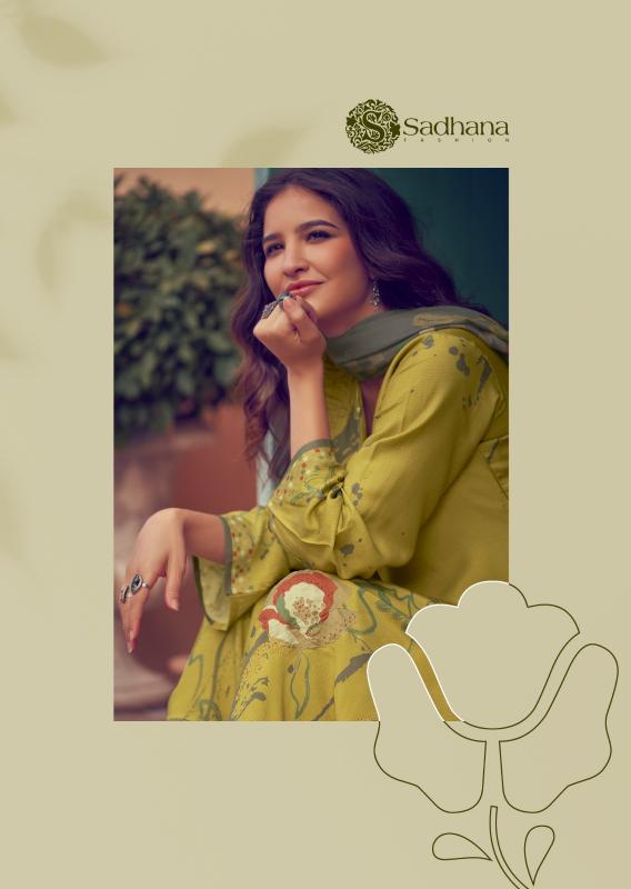 Sadhana Fashion Zariya Pure Musline Silk Salwar Kameez Wholesale Catalog 