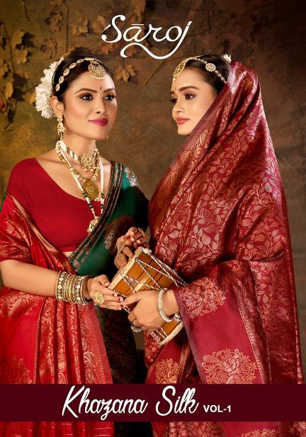 Saroj Khazana Silk vol.1 soft silk  saree in surat with price wholesale