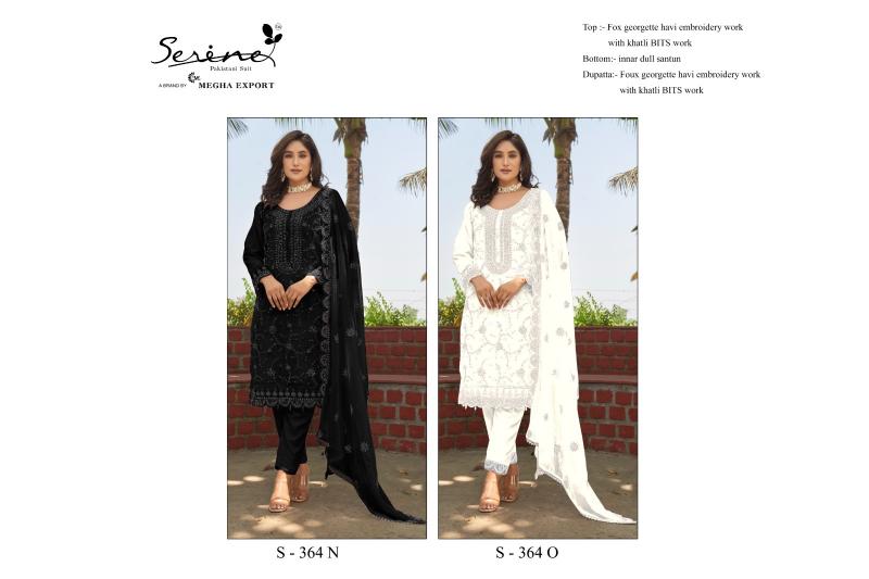 Serine S 364 Organza Pakistani Suits Wholesale Catalog 