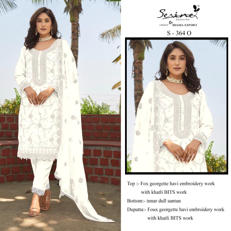 Serine S 364 Organza Pakistani Suits Wholesale Catalog 