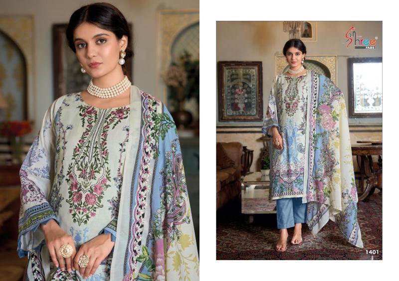 Shree Fabs Gujarish Vol 14 Nx Catalog blue pakistani suit
