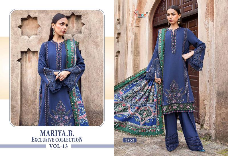 Shree Fabs Mariya B Exclusive Collection Vol 13 Catalog Cotton Dupatta pakistani suit