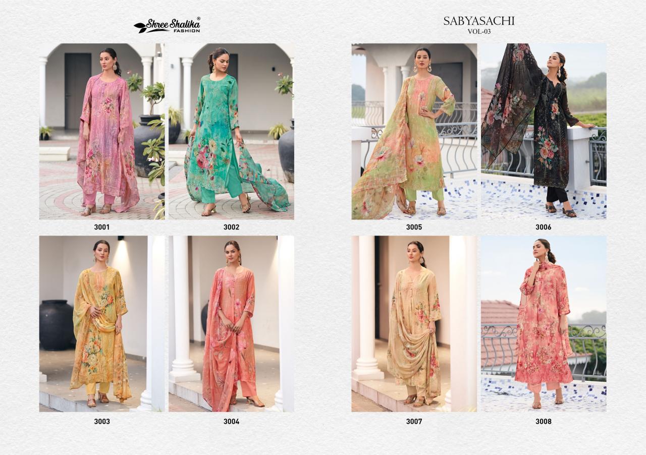 Shree Shalika Sabyasachi Vol 3 Salwar Kameez Wholesale Catalog
