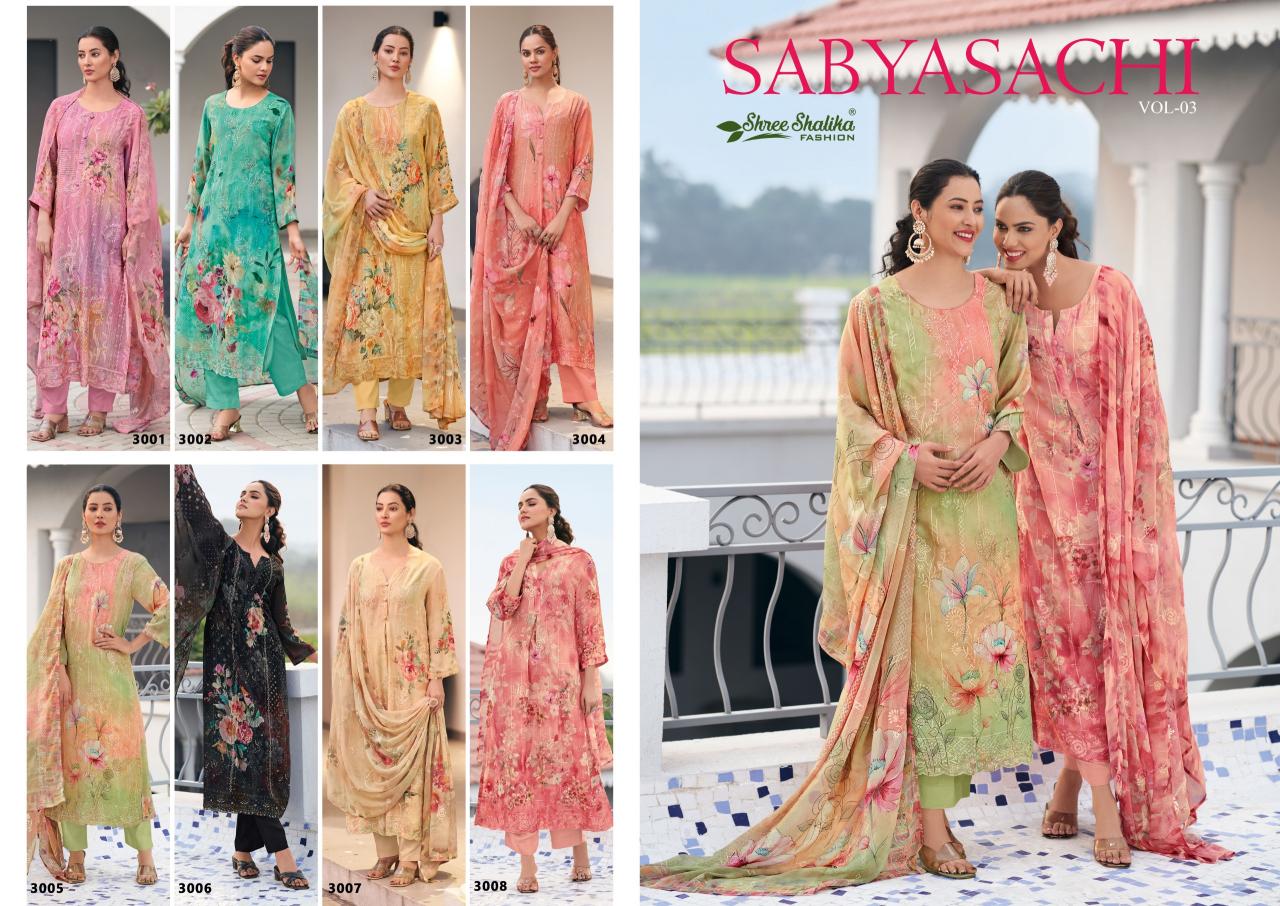 Shree Shalika Sabyasachi Vol 3 Salwar Kameez Wholesale Catalog