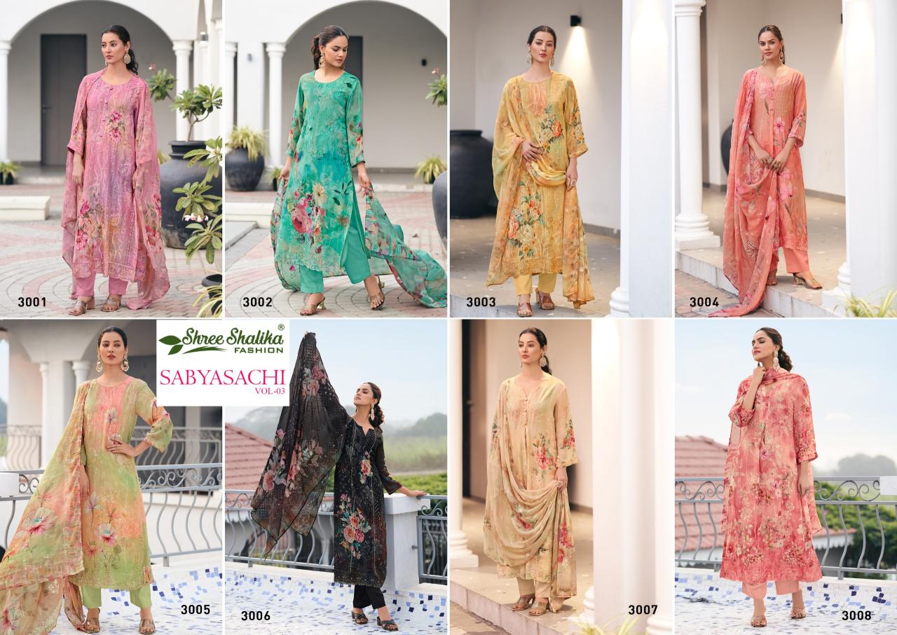 Shree Shalika Sabyasachi Vol 3 Salwar Kameez Wholesale Catalog