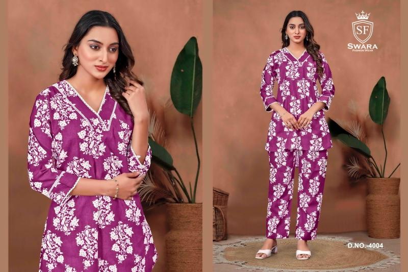 Swara Shree Vol 4 Jaipuri Prints Cambric Cotton Co Ord Set Wholesale Catalog