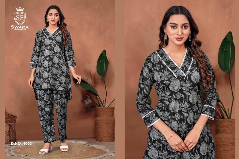 Swara Shree Vol 4 Jaipuri Prints Cambric Cotton Co Ord Set Wholesale Catalog