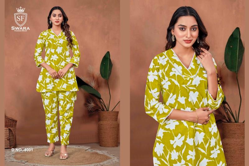 Swara Shree Vol 4 Jaipuri Prints Cambric Cotton Co Ord Set Wholesale Catalog