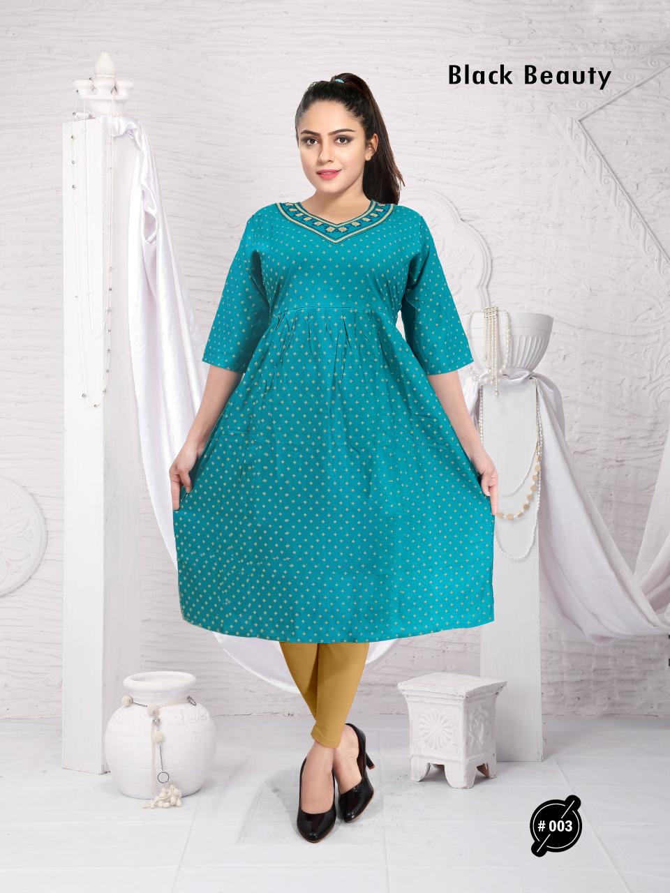 Trendy Black Beauty Catalog selfie kurtis catalogue with price