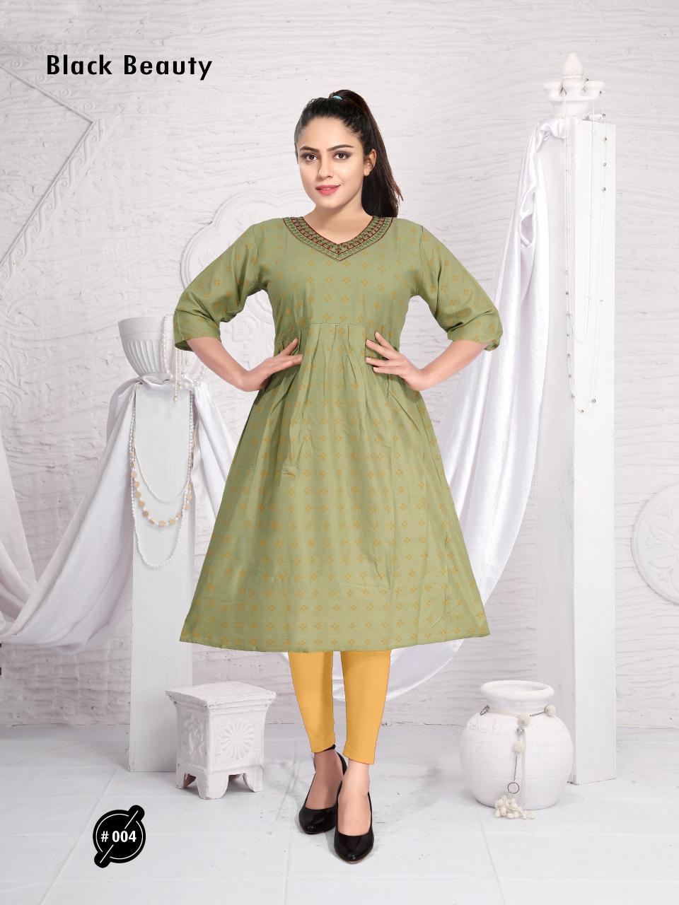 Trendy Black Beauty Catalog selfie kurtis catalogue with price