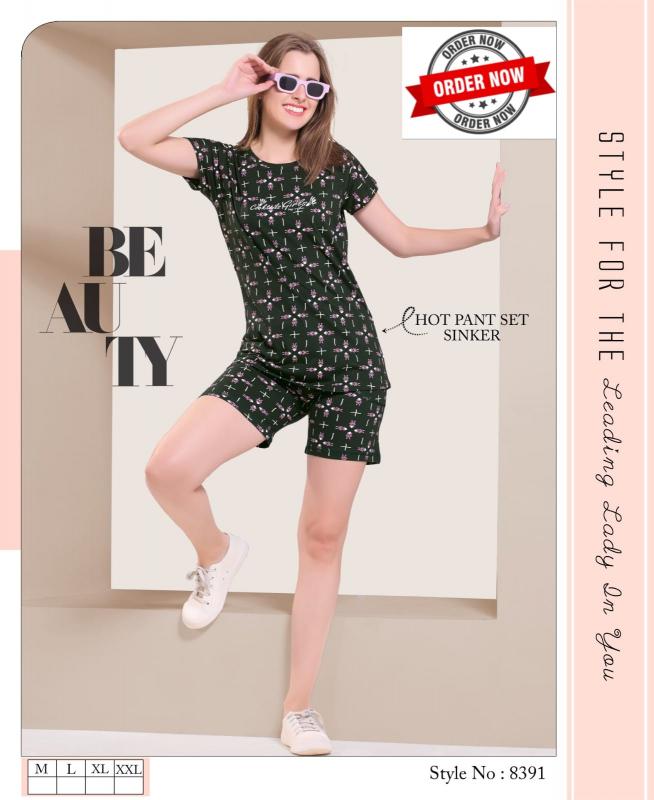 Trendy SHORTS 2PC VOL.BN 585 Catalog Print Night Suit Shorts
