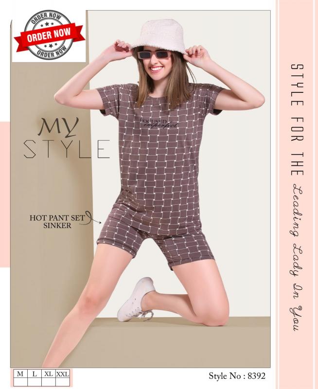 Trendy SHORTS 2PC VOL.BN 585 Catalog Print Night Suit Shorts