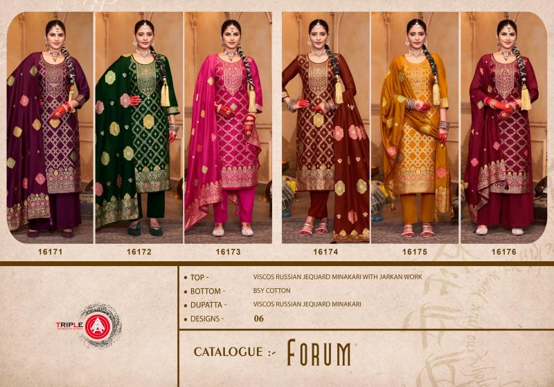Triple Aaa Forum dress material wholesale catalogue