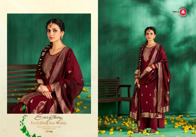 Triple Aaa Pari Viscose Jacquard Dress Material Wholesale Catalog