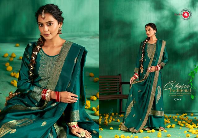 Triple Aaa Pari Viscose Jacquard Dress Material Wholesale Catalog