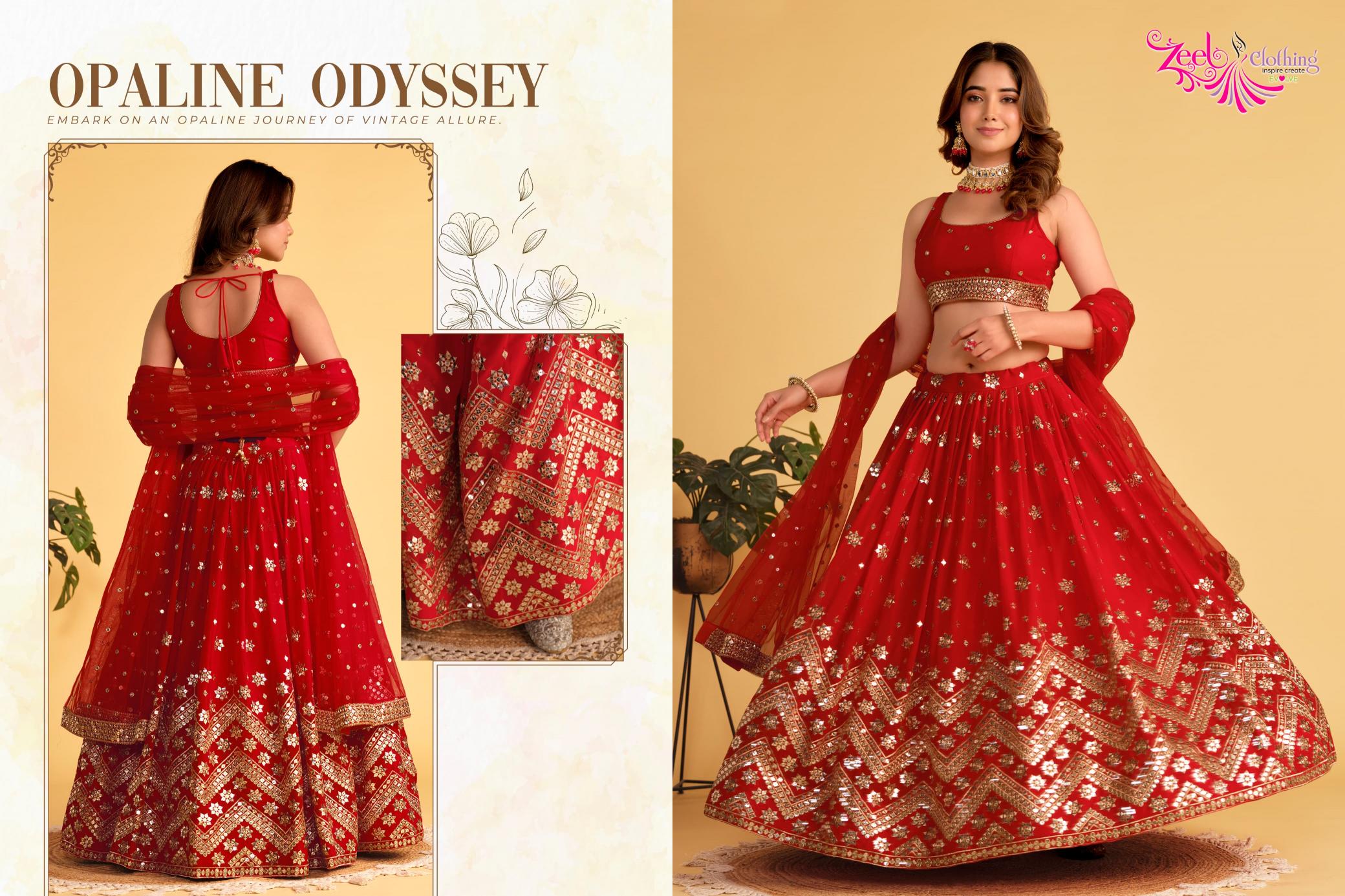 Zeel Clothing Antique Aura Catalog wholesale lehenga market in amritsar