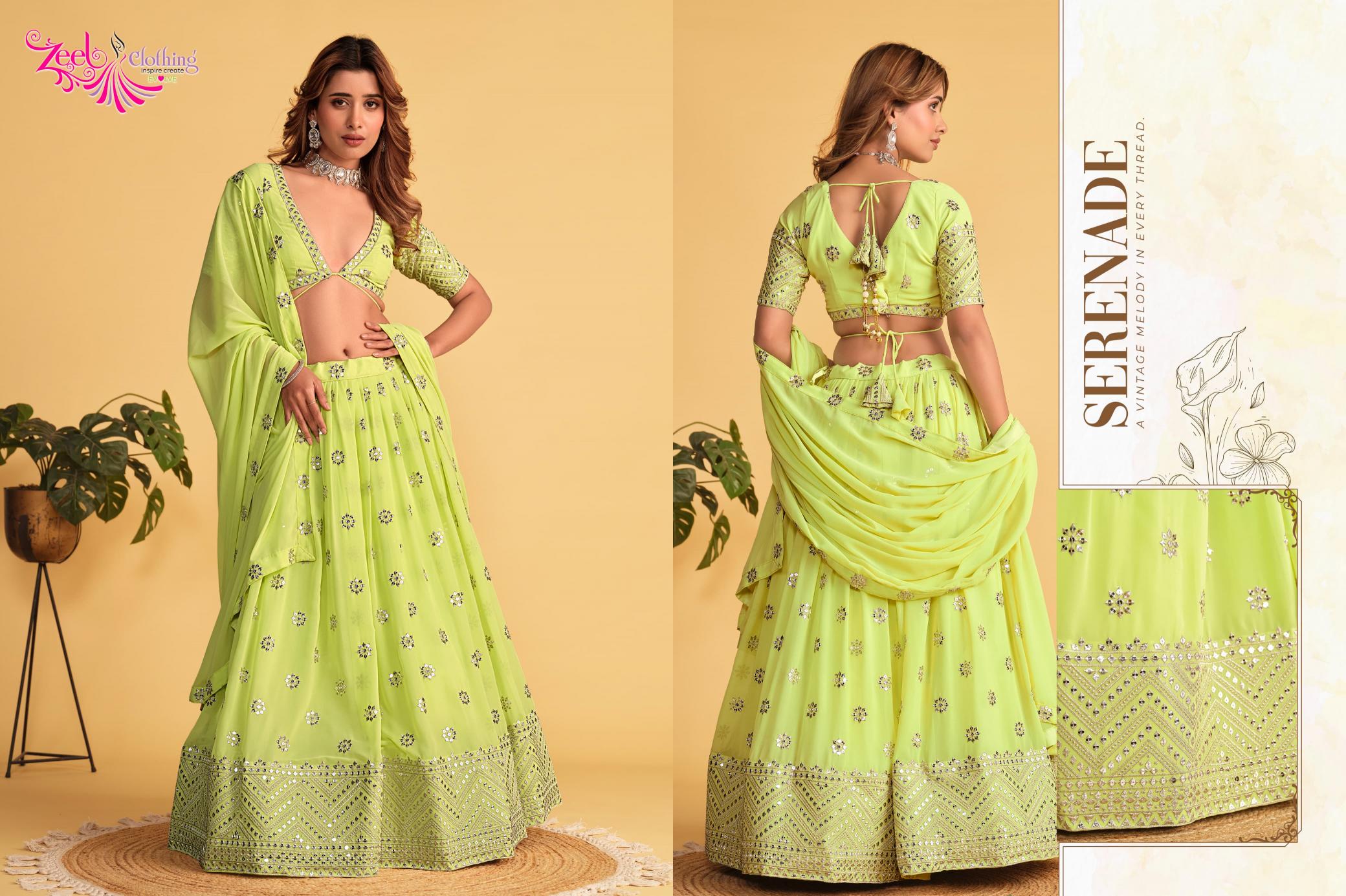 Zeel Clothing Antique Aura Catalog wholesale lehenga market in amritsar