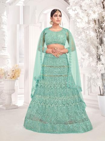 Zeeya Nasrin Catalog Net Designer lehenga wholesalers in farrukhabad