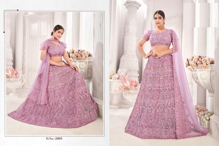 Zeeya Nasrin Catalog Net Designer lehenga wholesalers in farrukhabad