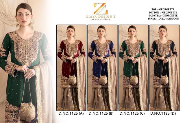 Ziaya 1125 ABCD Hits wholesale pakistani suite