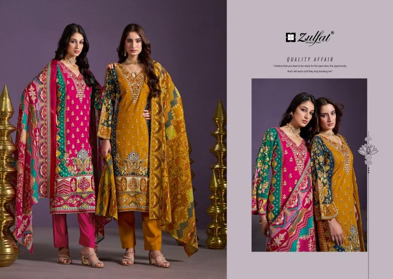 Zulfat Aayat Vol 10 Catalog dress material wholesalers in mangaldas market