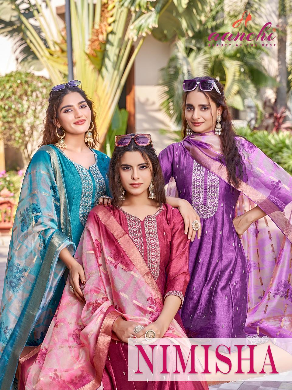 Aanchi Nimisha Catalog silk kurti catalogue