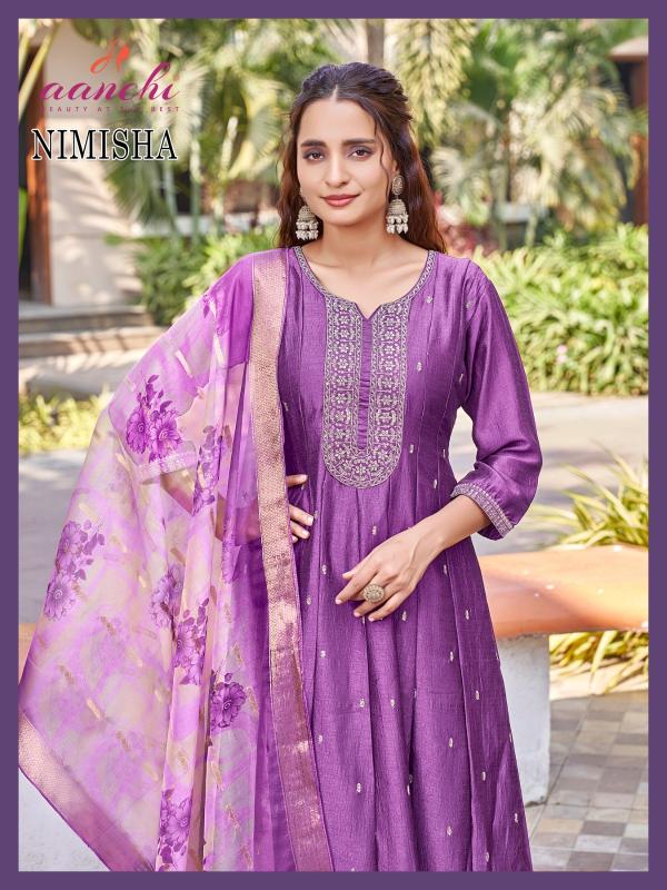 Aanchi Nimisha Catalog silk kurti catalogue