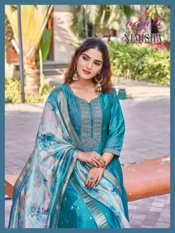 Aanchi Nimisha Catalog silk kurti catalogue